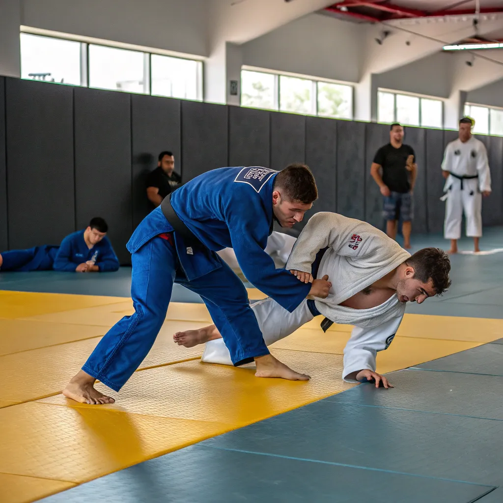 Judo practice session
